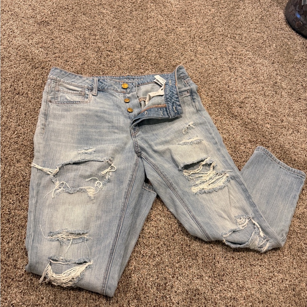 American Eagle Outfitters TomGirl Button-Fly Jeans